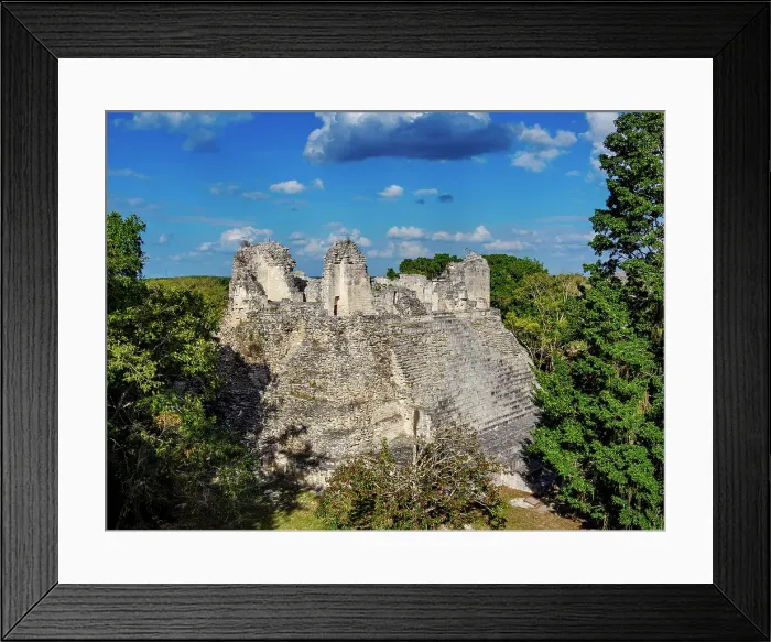Framed Print : Structure IV, elevated view, Becan Archaeological Site, Campeche State, Mexico Framed Print : Structure IV, elevated view, Becan Archaeological Site, Campeche State, Mexico