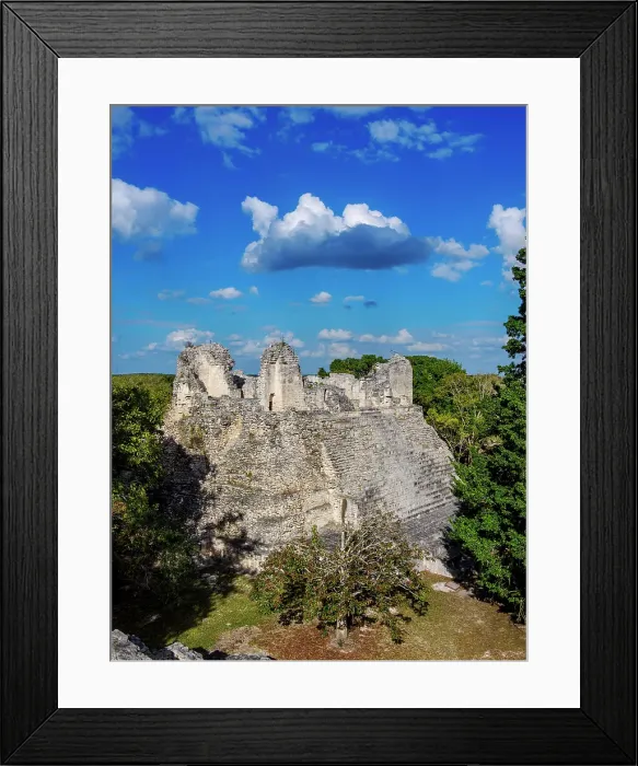 Framed Print : Structure IV, elevated view, Becan Archaeological Site, Campeche State, Mexico Framed Print : Structure IV, elevated view, Becan Archaeological Site, Campeche State, Mexico
