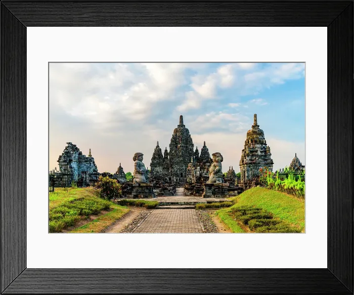 Framed Print : Sewu temple, Yogyakarta, Central Java, Indonesia