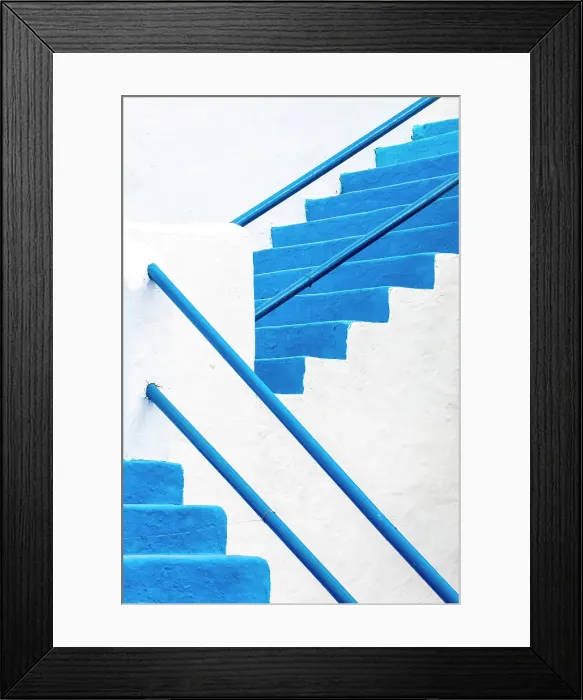 Framed Print : Blue steps and white walls, Puerto del Carmen, Lanzarote, Canary Islands, Spain Framed Print : Blue steps and white walls, Puerto del Carmen, Lanzarote, Canary Islands, Spain