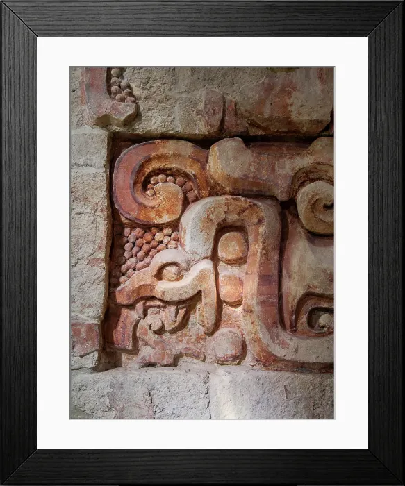 Framed Print : Stucco friezes at Balamku Archaeological Site, Campeche State, Mexico Framed Print : Stucco friezes at Balamku Archaeological Site, Campeche State, Mexico