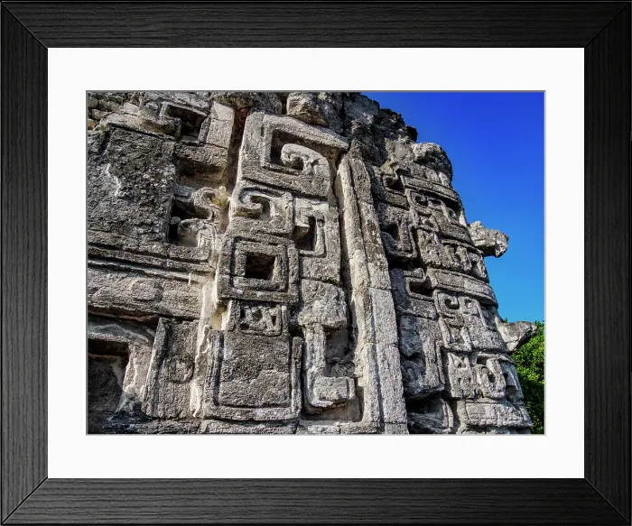 Framed Print : Structure XX, detailed view, Chicanna Archaeological Site, Campeche State, Mexico Framed Print : Structure XX, detailed view, Chicanna Archaeological Site, Campeche State, Mexico