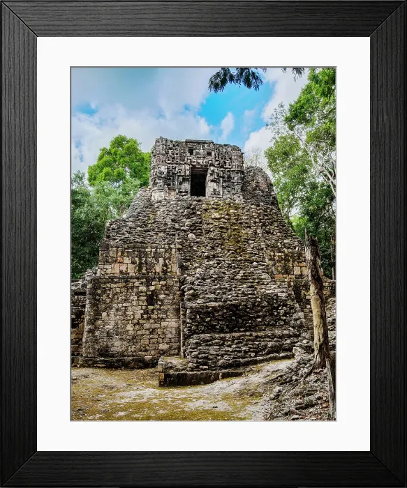 Framed Print : Structure V, Hormiguero Archaeological Site, Campeche State, Mexico Framed Print : Structure V, Hormiguero Archaeological Site, Campeche State, Mexico