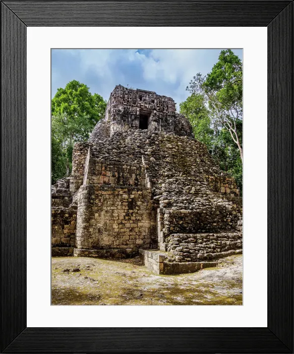 Framed Print : Structure V, Hormiguero Archaeological Site, Campeche State, Mexico Framed Print : Structure V, Hormiguero Archaeological Site, Campeche State, Mexico