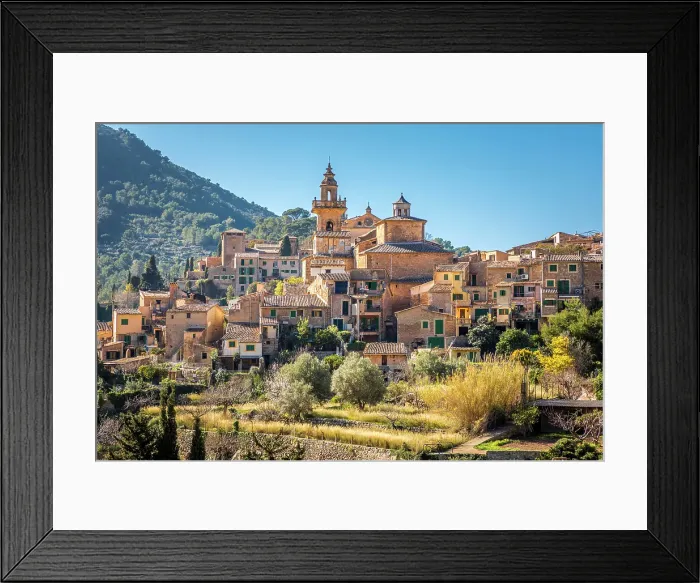 Framed Print : View of Valldemossa, Serra de Tramuntana, Mallorca, Balearic Islands, Spain Framed Print : View of Valldemossa, Serra de Tramuntana, Mallorca, Balearic Islands, Spain