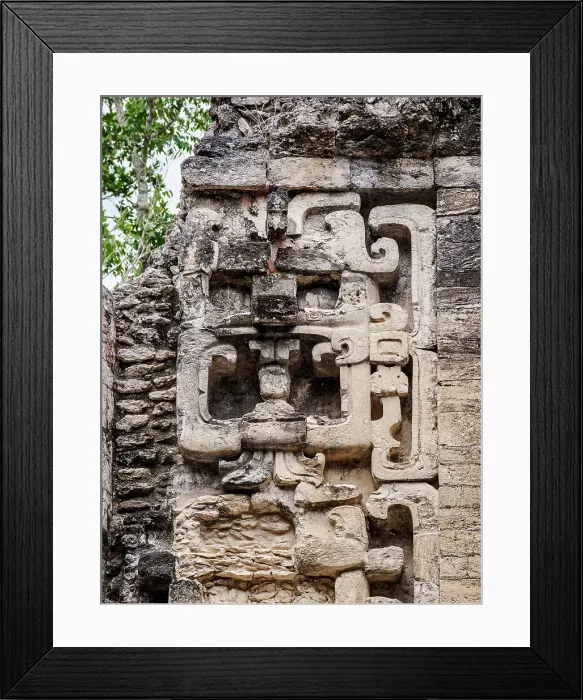 Framed Print : Feline frontal mask stacks at Structure II, Hormiguero Archaeological Site, Campeche State, Mexico Framed Print : Feline frontal mask stacks at Structure II, Hormiguero Archaeological Site, Campeche State, Mexico