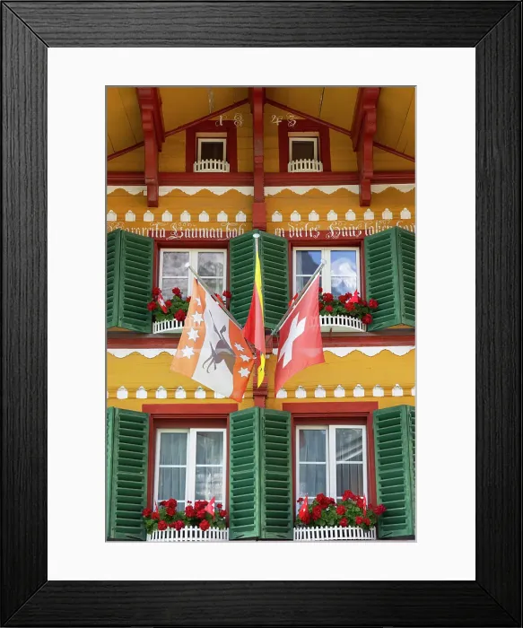 Framed Print : Traditional chalet, Grindelwald, Jungfrau Region, Berner Oberland, Switzerland Framed Print : Traditional chalet, Grindelwald, Jungfrau Region, Berner Oberland, Switzerland
