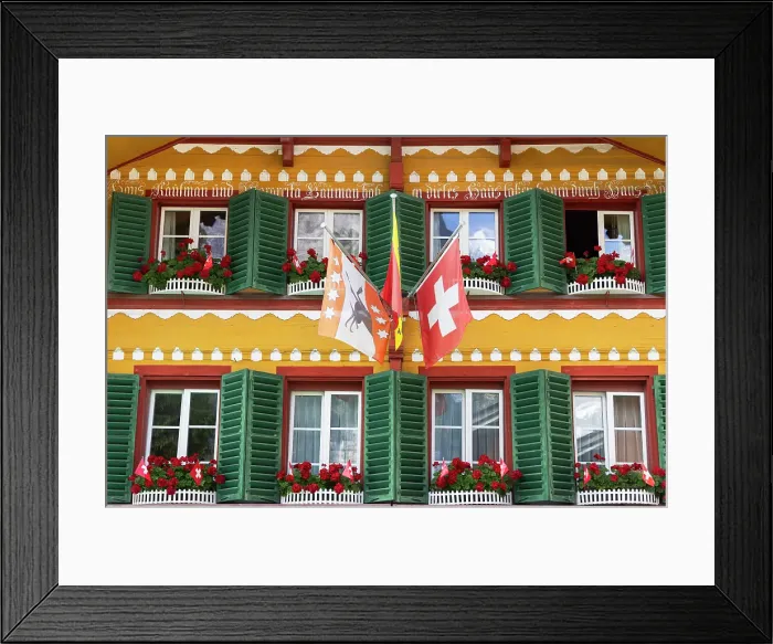 Framed Print : Traditional chalet, Grindelwald, Jungfrau Region, Berner Oberland, Switzerland Framed Print : Traditional chalet, Grindelwald, Jungfrau Region, Berner Oberland, Switzerland