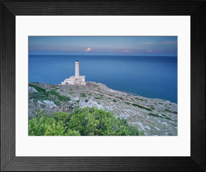 Framed Print : Italy, Apulia, Lecce district, Salentine peninsula, Otranto. Palascia Lighthouse Framed Print : Italy, Apulia, Lecce district, Salentine peninsula, Otranto. Palascia Lighthouse