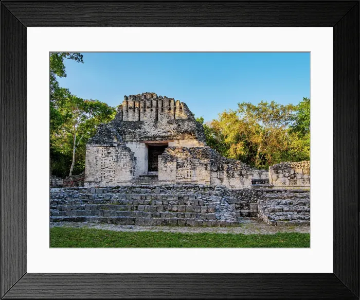 Framed Print : Structure VI at sunset, Chicanna Archaeological Site, Campeche State, Mexico Framed Print : Structure VI at sunset, Chicanna Archaeological Site, Campeche State, Mexico