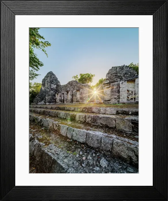 Framed Print : Structure I at sunset, Central Plaza, Chicanna Archaeological Site, Campeche State, Mexico Framed Print : Structure I at sunset, Central Plaza, Chicanna Archaeological Site, Campeche State, Mexico
