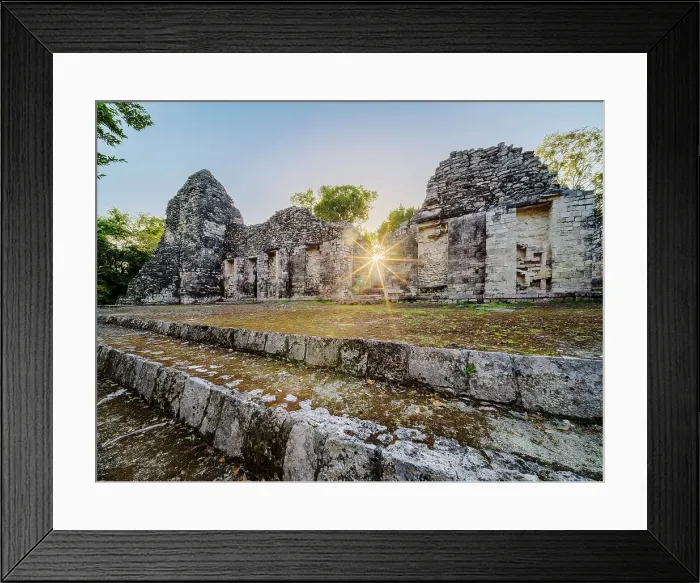 Framed Print : Structure I at sunset, Central Plaza, Chicanna Archaeological Site, Campeche State, Mexico Framed Print : Structure I at sunset, Central Plaza, Chicanna Archaeological Site, Campeche State, Mexico
