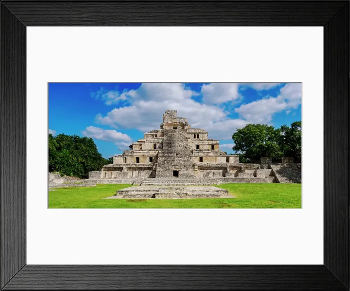Framed Print : Temple of Five Floors, Great Acropolis, Edzna Archaeological Site, Campeche State, Mexico Framed Print : Temple of Five Floors, Great Acropolis, Edzna Archaeological Site, Campeche State, Mexico