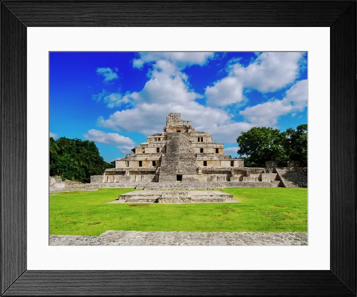 Framed Print : Temple of Five Floors, Great Acropolis, Edzna Archaeological Site, Campeche State, Mexico Framed Print : Temple of Five Floors, Great Acropolis, Edzna Archaeological Site, Campeche State, Mexico