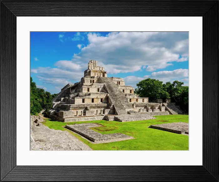 Framed Print : Temple of Five Floors, Great Acropolis, Edzna Archaeological Site, Campeche State, Mexico Framed Print : Temple of Five Floors, Great Acropolis, Edzna Archaeological Site, Campeche State, Mexico