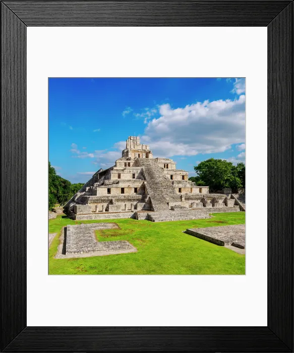 Framed Print : Temple of Five Floors, Great Acropolis, Edzna Archaeological Site, Campeche State, Mexico Framed Print : Temple of Five Floors, Great Acropolis, Edzna Archaeological Site, Campeche State, Mexico