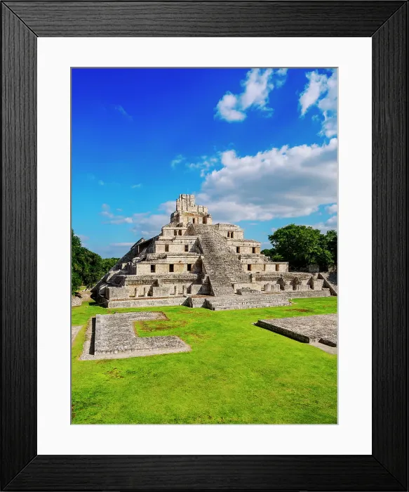 Framed Print : Temple of Five Floors, Great Acropolis, Edzna Archaeological Site, Campeche State, Mexico Framed Print : Temple of Five Floors, Great Acropolis, Edzna Archaeological Site, Campeche State, Mexico