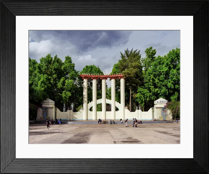 Framed Print : Lindbergh Forum, San Martin or Mexico Park, Mexico City, Mexico