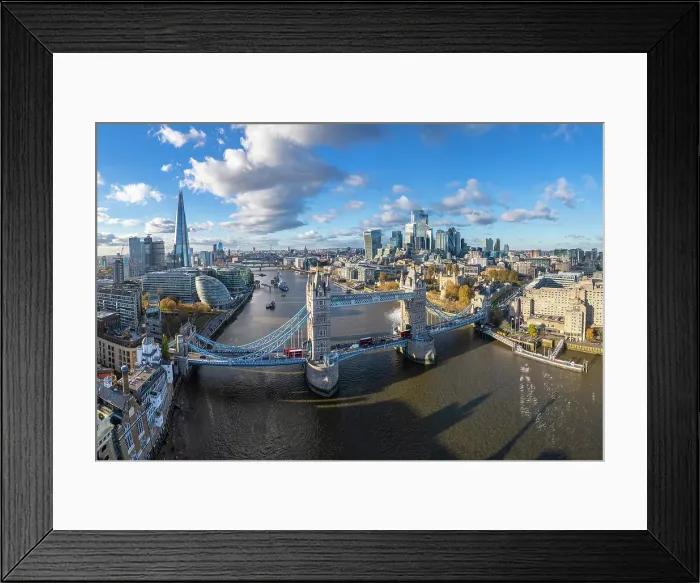 Framed Print : Tower Bridge, The Shard & City of London, London, England, UK Framed Print : Tower Bridge, The Shard & City of London, London, England, UK