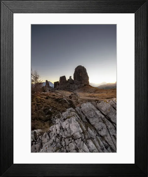 Framed Print : Cinque Torri in the Dolomites, Province of Belluno, Veneto, Italy Framed Print : Cinque Torri in the Dolomites, Province of Belluno, Veneto, Italy