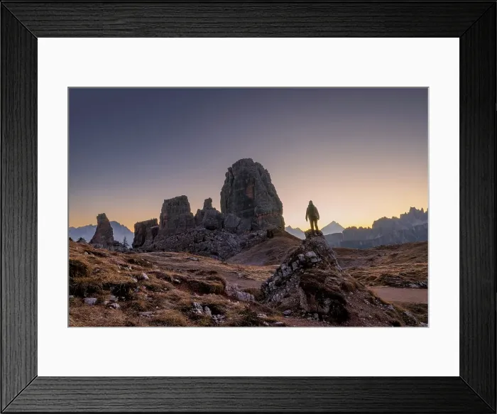 Framed Print : Cinque Torri in the Dolomites, Province of Belluno, Veneto, Italy