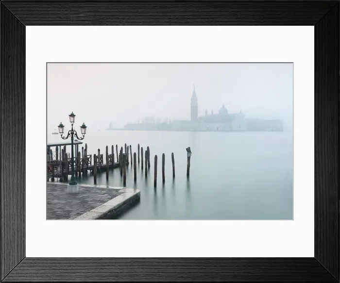 Framed Print : San Giorgio Maggiore in the mist, from San Marco, Venice, Italy Framed Print : San Giorgio Maggiore in the mist, from San Marco, Venice, Italy