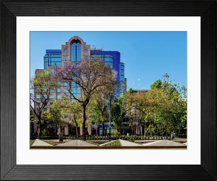 Framed Print : Architecture of Paseo de la Reforma, Mexico City, Mexico Framed Print : Architecture of Paseo de la Reforma, Mexico City, Mexico