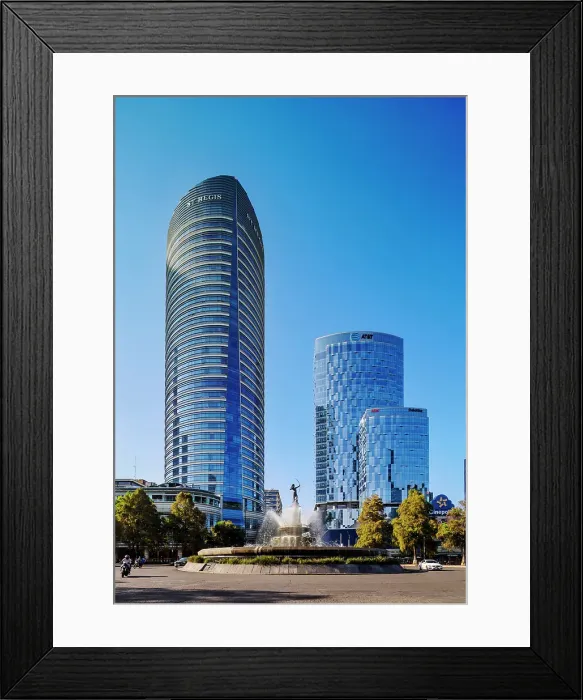 Framed Print : Diana the Huntress Fountain and High-rise buildings at Paseo de la Reforma, Mexico City, Mexico Framed Print : Diana the Huntress Fountain and High-rise buildings at Paseo de la Reforma, Mexico City, Mexico