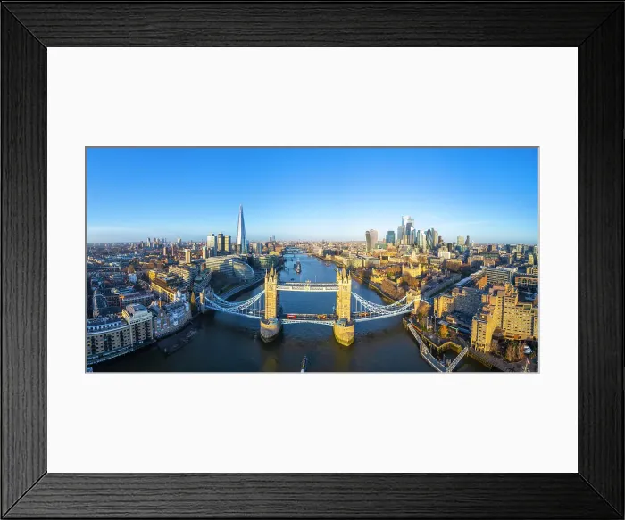 Framed Print : Tower Bridge, The Shard & City of London, London, England, UK Framed Print : Tower Bridge, The Shard & City of London, London, England, UK