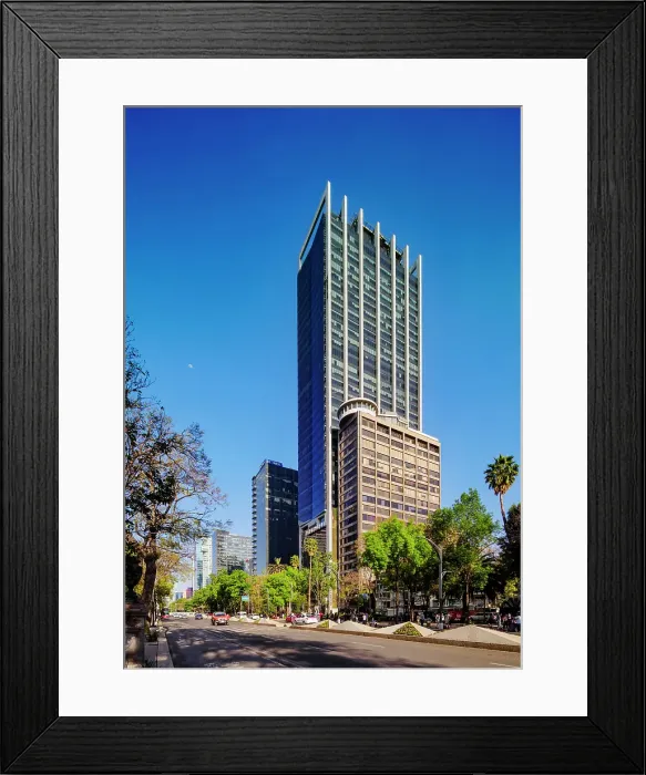 Framed Print : Architecture of Paseo de la Reforma, Mexico City, Mexico Framed Print : Architecture of Paseo de la Reforma, Mexico City, Mexico