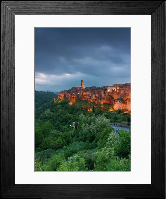 Framed Print : The etruscan VIllage of Pitigliano, Tuscany, Italy