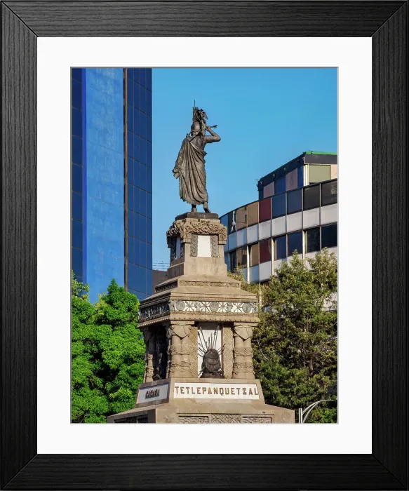 Framed Print : Monument to Cuauhtemoc, Paseo de la Reforma, Mexico City, Mexico Framed Print : Monument to Cuauhtemoc, Paseo de la Reforma, Mexico City, Mexico