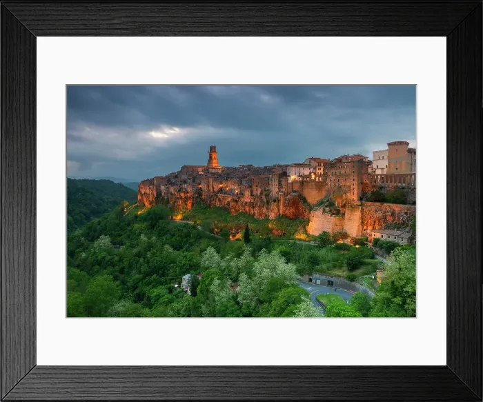 Framed Print : The etruscan VIllage of Pitigliano, Tuscany, Italy Framed Print : The etruscan VIllage of Pitigliano, Tuscany, Italy