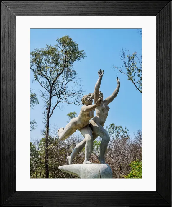 Framed Print : Nymphs Fountain, Bosque de Chapultepec Park, Mexico City, Mexico