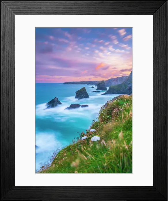 Framed Print : UK, England, Cornwall, Bedruthan Steps Framed Print : UK, England, Cornwall, Bedruthan Steps
