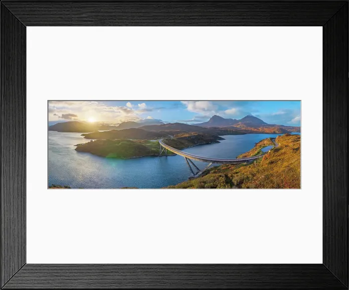 Framed Print : UK, Scotland, Highland, Sutherland, Kylesku, Kylesku Bridge Framed Print : UK, Scotland, Highland, Sutherland, Kylesku, Kylesku Bridge
