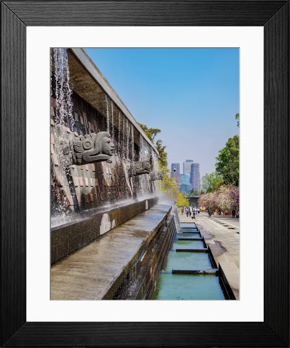 Framed Print : Xochipilli Fountain, Avenida de los Compositores, Bosque de Chapultepec Park, Mexico City, Mexico Framed Print : Xochipilli Fountain, Avenida de los Compositores, Bosque de Chapultepec Park, Mexico City, Mexico