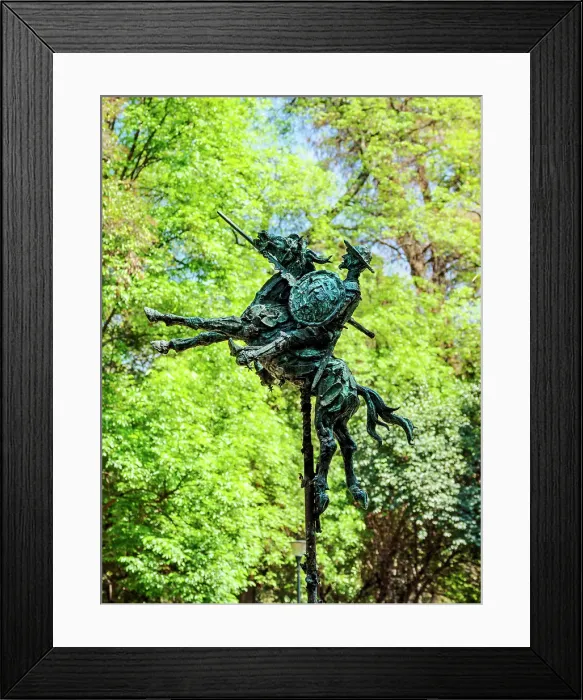Framed Print : Quijote en las Nubes, Quixote in the clouds sculpture, Bosque de Chapultepec Park, Mexico City, Mexico Framed Print : Quijote en las Nubes, Quixote in the clouds sculpture, Bosque de Chapultepec Park, Mexico City, Mexico