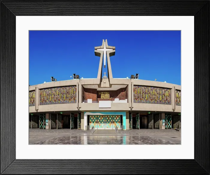 Framed Print : New Basilica of Guadalupe, Plaza de las Americas, Villa de Guadalupe, Mexico City, Mexico Framed Print : New Basilica of Guadalupe, Plaza de las Americas, Villa de Guadalupe, Mexico City, Mexico