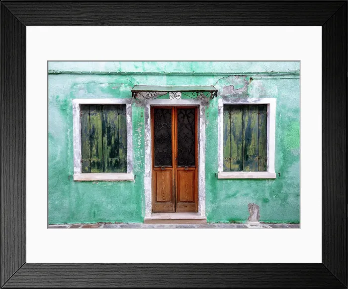 Framed Print : Decaying wall of an old house, island of Burano, Venice, Italy Framed Print : Decaying wall of an old house, island of Burano, Venice, Italy