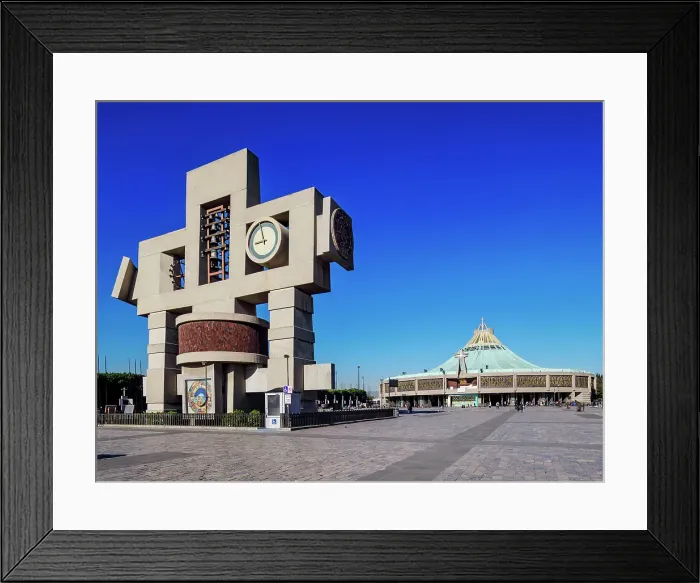 Framed Print : El Carrillon and New Basilica of Guadalupe, Plaza de las Americas, Villa de Guadalupe, Mexico City, Mexico Framed Print : El Carrillon and New Basilica of Guadalupe, Plaza de las Americas, Villa de Guadalupe, Mexico City, Mexico