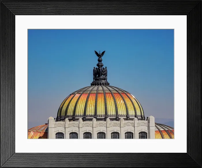 Framed Print : Palacio de Bellas Artes, detailed view, Mexico City, Mexico