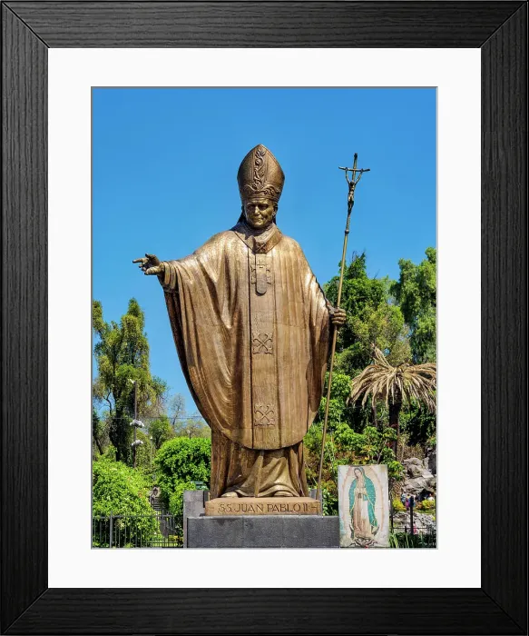 Framed Print : Monument of Pope John Paul II, Villa de Guadalupe, Mexico City, Mexico Framed Print : Monument of Pope John Paul II, Villa de Guadalupe, Mexico City, Mexico