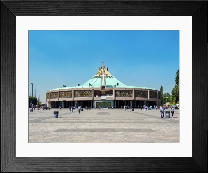 Framed Print : New Basilica of Guadalupe, Plaza de las Americas, Villa de Guadalupe, Mexico City, Mexico Framed Print : New Basilica of Guadalupe, Plaza de las Americas, Villa de Guadalupe, Mexico City, Mexico