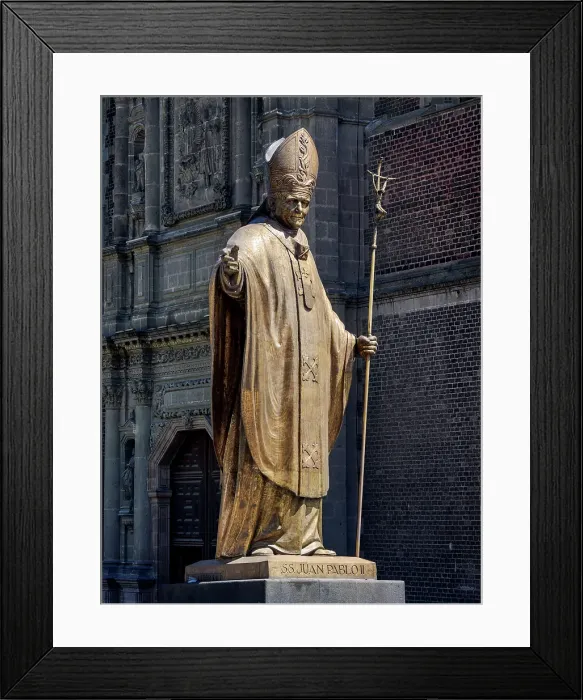 Framed Print : Monument of Pope John Paul II, Villa de Guadalupe, Mexico City, Mexico Framed Print : Monument of Pope John Paul II, Villa de Guadalupe, Mexico City, Mexico