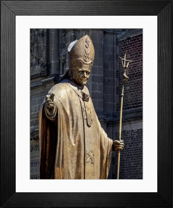 Framed Print : Monument of Pope John Paul II, Villa de Guadalupe, Mexico City, Mexico