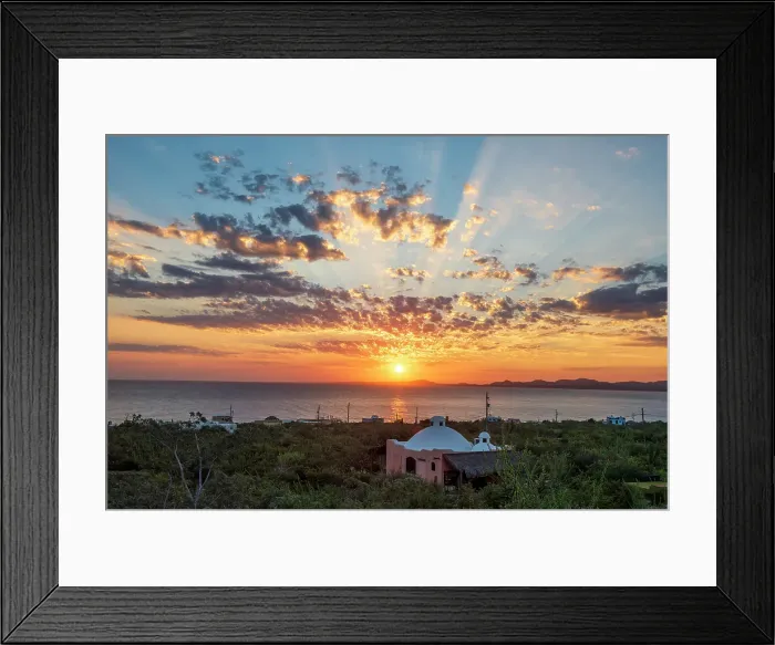 Framed Print : Mexico; Baja California sur; Baja; La Ventana; El Sargento, Ventana bay, sunrise Framed Print : Mexico; Baja California sur; Baja; La Ventana; El Sargento, Ventana bay, sunrise