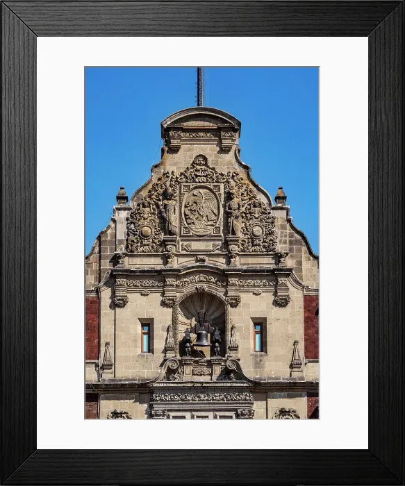 Framed Print : National Palace, detailed view, Zocalo or Constitution Square, Mexico City, Mexico