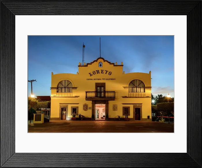 Framed Print : Mexico, Baja California Sur, Sea of Cortez, Loreto, Municipal Building Framed Print : Mexico, Baja California Sur, Sea of Cortez, Loreto, Municipal Building