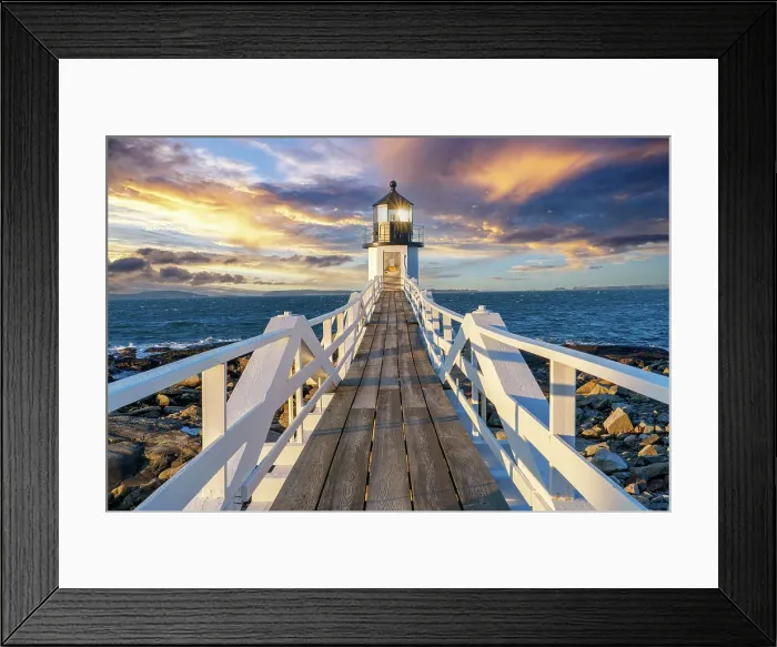 Framed Print : Marshall Point Lighthouse at Sunrise Port Clyde, , Maine, New England, USA Framed Print : Marshall Point Lighthouse at Sunrise Port Clyde, , Maine, New England, USA